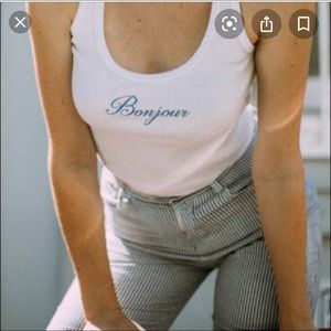 COPY - Brandy Melville bonjour tank top